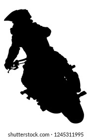 Old big bike and man white background