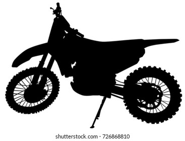 Old big bike on white background