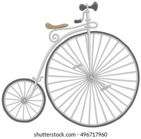 Old big wheel bicycle