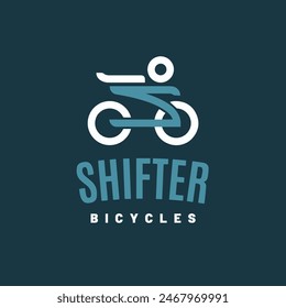 Old bike logo design template