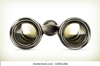 Old Binoculars Vector