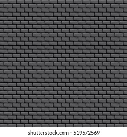old black dark brick grunge wall vector background. grunge dark black brick wall seamless pattern vector backdrop or layout