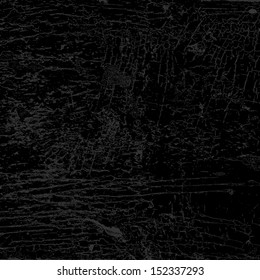 Old black painted background with cracks. EPS10 vector.