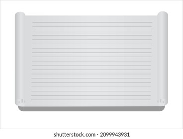 Old black and white paper with lines