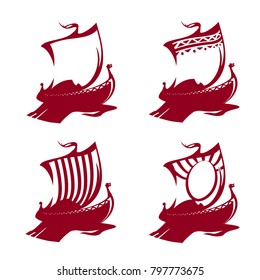 old boat with sail