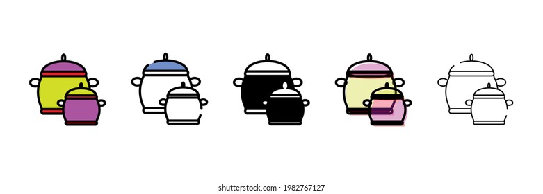 old boiler vector type icon