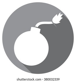 old bomb flat icon