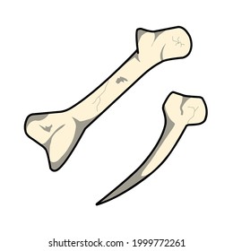 Old bone abondone bone vector