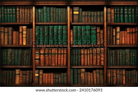 Old book collection in library