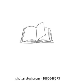 old book with a cover. icon