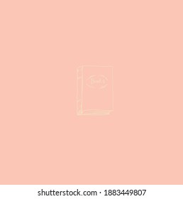 old book with a cover. icon