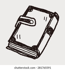 old book doodle