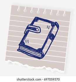 old book doodle