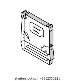 old book isometric icon vector. old book sign. isolated symbol illustration