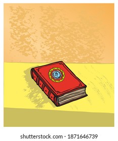 old book on the table