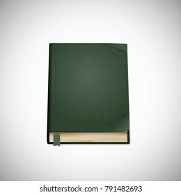 Old book, vector illustration