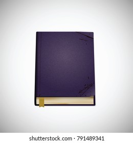 Old book, vector illustration