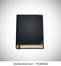 Old book, vector illustration