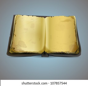 Old book. Vector illustration. EPS 10