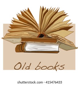 old book vintage vector isolated