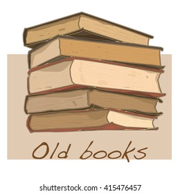 old book vintage vector isolated