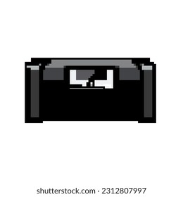 old boombox audio game pixel art retro vector. bit vintage radio, stereo tape old boombox audio. old vintage illustration