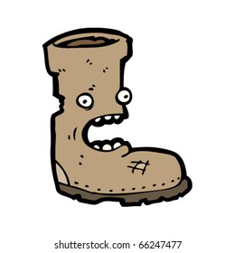 old boot cartoon