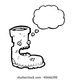 old boot cartoon character