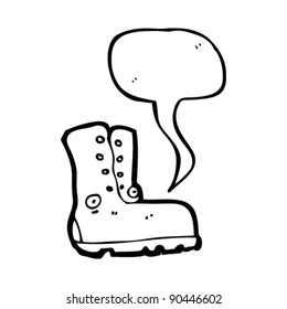 old boot cartoon character