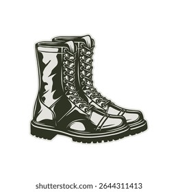 old boot shoe creative black vector file