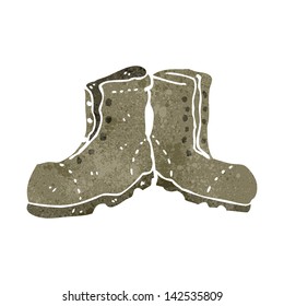 old boots retro cartoon