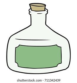 old bottle cartoon