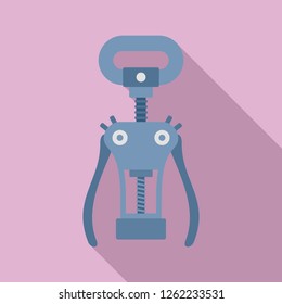 Old bottle opener icon. Flat illustration of old bottle opener vector icon for web design