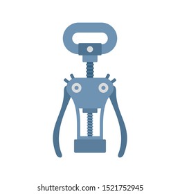 Old bottle opener icon. Flat illustration of old bottle opener vector icon for web design