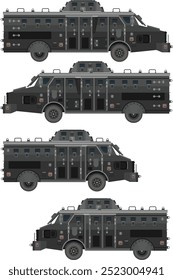 Old Brazilian Rio Armored Police Truck Models