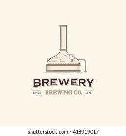 Plantilla de Logo de la Cervecería Vieja
