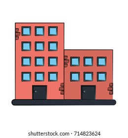 old brick building icon image 