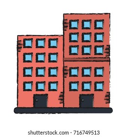 old brick building icon image