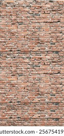 old brick wall of an ancient building. red masonry of stone blocks as background. vector background.