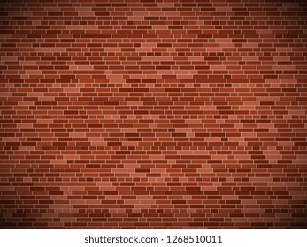 old brick wall background with vignette. vector brick wall texture