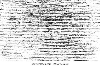 Old brick wall texture. Grunge Urban Background Vector. Distressed Grainy Grungy Overlay Effect. Vector Illustration. EPS 10.