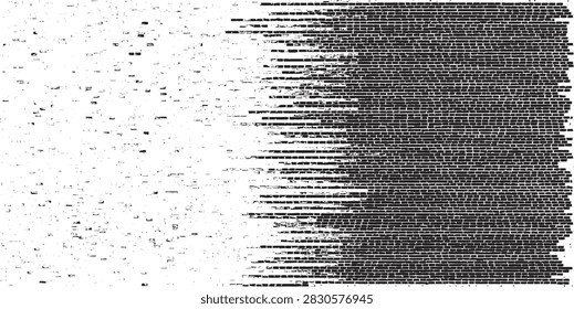 Old brick wall texture. Grunge Urban Background Vector. Distressed Grainy Grungy Overlay Effect. Vector Illustration. EPS 10.
