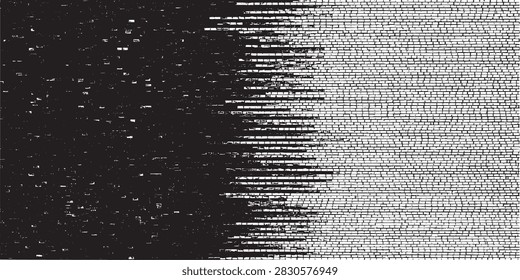 Old brick wall texture. Grunge Urban Background Vector. Distressed Grainy Grungy Overlay Effect. Vector Illustration. EPS 10.
