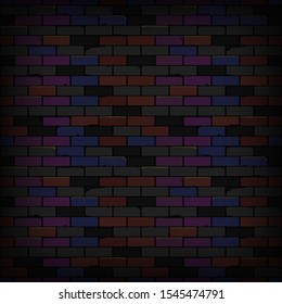Old brick wall. Vector illustration