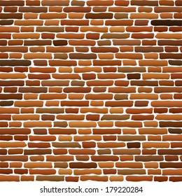 Old brick wall. Vector illustration