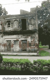 Alte kaputte Gebäude digitale Kunstwerke