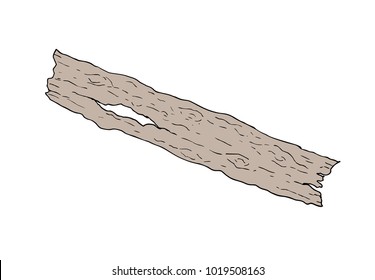 old broken piece of wood
