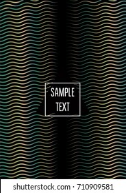 Old Bronze, Old Copper Minimal Cover Template. Jewelry or Craft Ads Poster Design. Festive Sparkling New Year Party or Christmas Celebration Background. Halftone Minimal Cover. Rich, VIP Luxury Design