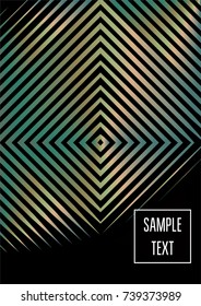 Old Bronze, Old Copper Minimal Cover Template. Jewelry or Craft Ads Poster Design. Festive Sparkling New Year Party or Christmas Celebration Background. Halftone Minimal Cover. Rich, VIP Luxury Design