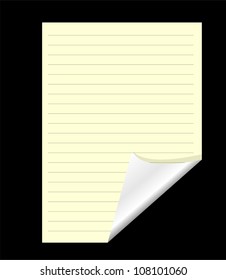 Old Brown Notebook Vector